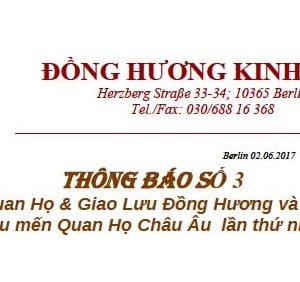 Hội đồng hương Kinh Bắc thông báo về Liên hoan Quan họ